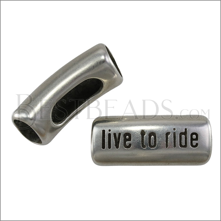 Regaliz® LIVE TO RIDE spacer ANT SILVER - 10 pcs