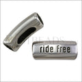 Regaliz® RIDE FREE spacer ANT SILVER - 10 pcs