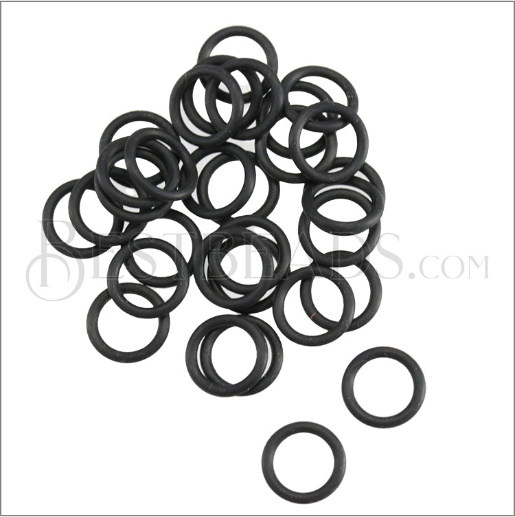 8.4mm rubber o - rings 10 pcs BLACK
