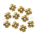 1mm CROSS Bead Stopper GOLD - 10 pcs