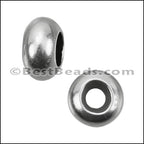 2 - 2.5mm Small Bead Stopper - ANT SILVER - 10 pcs