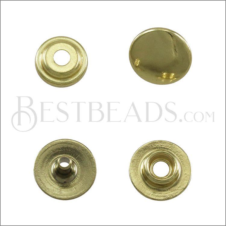 Snap Button GOLD - set of 10