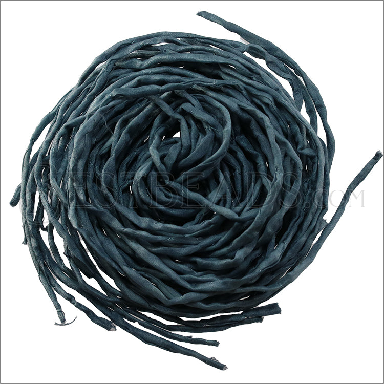 SILK String - Bundle of 10 Strands Color: 205-GREY GREEN