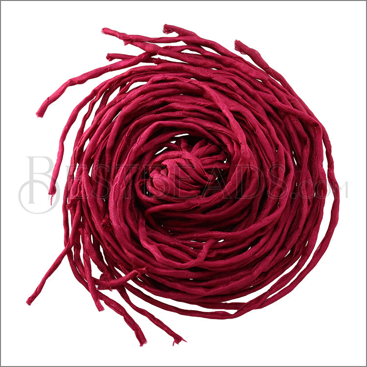 SILK String - Bundle of 10 Strands Color: 22-BERRY