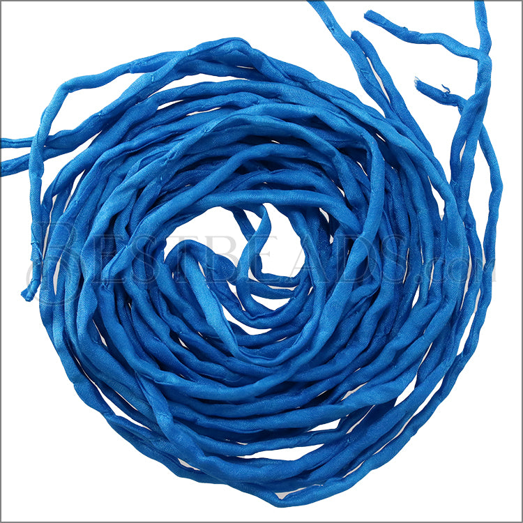 SILK String - Bundle of 10 Strands Color: 42-AZURE BLUE