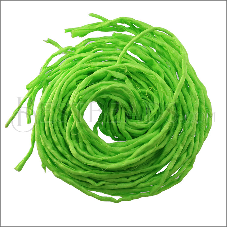 SILK String - Bundle of 10 Strands Color: 50-APPLE GREEN
