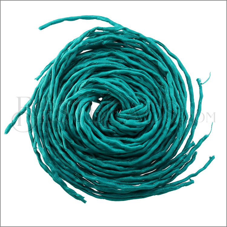 SILK String - Bundle of 10 Strands Color: 51-EMERALD GREEN