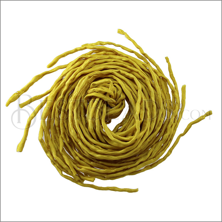 SILK String - Bundle of 10 Strands Color: 7-GOLD MUSTARD