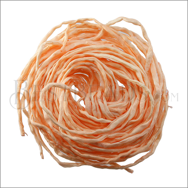 SILK String - Bundle of 10 Strands Color: 72-PALE ORANGE