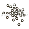 Kenyan 1.5mm Spacer Bead RHODIUM - 250pcs