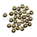 Nugget 5mm (1mm hole) Spacer Bead ANT BRASS - 100pcs