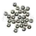 Nugget 5mm (1mm hole) Spacer Bead ANT SILVER - 100pcs