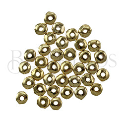 Nugget 5mm (1mm hole) Spacer Bead GOLD - 100pcs