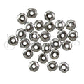 Nugget 5mm (1mm hole) Spacer Bead RHODIUM - 100pcs
