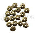 Nugget 7mm (1mm hole) Spacer Bead ANT BRASS - 100pcs
