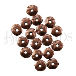 Nugget 7mm (1mm hole) Spacer Bead ANT COPPER - 100pcs