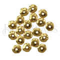 Nugget 7mm (1mm hole) Spacer Bead GOLD - 100pcs