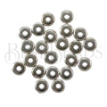 Disk 5mm (1mm hole) Spacer Bead RHODIUM - 250pcs