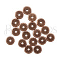Disk 7mm (1mm hole) Spacer Bead ANT COPPER - 100pcs