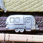 10mm flat CAMPER slider ANT SILVER - 10 pcs