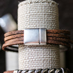13mm flat ROUNDED magnetic clasp ANT SILVER - 10 clasps