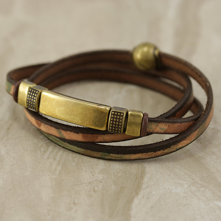 5mm flat SPHERE magnetic clasp ANT BRASS - 10 clasps