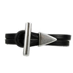 10mm Flat PLAIN TRIANGLE slider ANT SILVER - 10 pcs