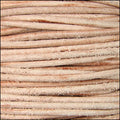 1.5mm round Indian leather - natural dye - 25m SPOOL