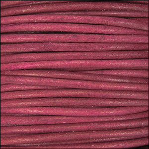 1.5mm round Indian leather - cyclman natural dye - 25m SPOOL