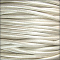 2mm round Indian leather - METALLIC pearl - 25m SPOOL