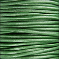 2mm round Indian leather - METALLIC lawn - 25m SPOOL