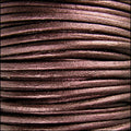 1.5mm round Indian leather - METALLIC maroon - 25m SPOOL