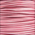 1.5mm round Indian leather - METALLIC mystiq pink - 25m SPOOL