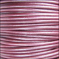 2mm round Indian leather - METALLIC fruit punch - 25m SPOOL