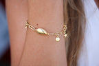 Paperclip Chain in Shiny Gold Sample