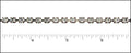 4mm crystal cup chain ANT. COPPER