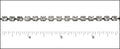 4mm crystal cup chain ANT. SILVER