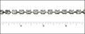 5mm crystal cup chain ANT. SILVER