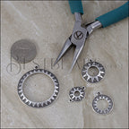 LARGE BOHO SUN charm GOLD - 10 pcs