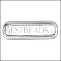 Rounded Rectangle Link ANTIQUE SILVER - 10 pcs
