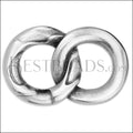 Double Loop Link ANTIQUE SILVER - 10 pcs