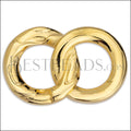 Double Loop Link SHINY GOLD - 10 pcs