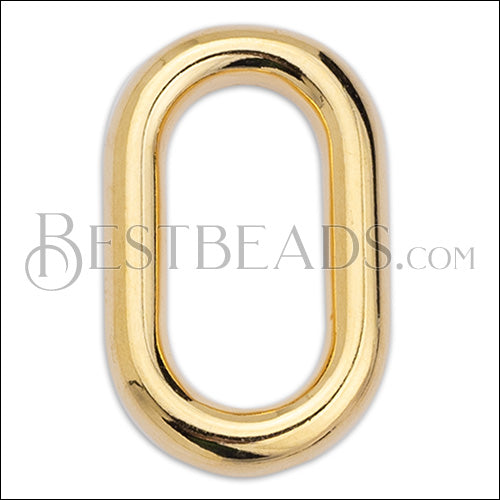 21mm Oval Link SHINY GOLD - 10 pcs