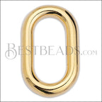 21mm Oval Link SHINY GOLD - 10 pcs