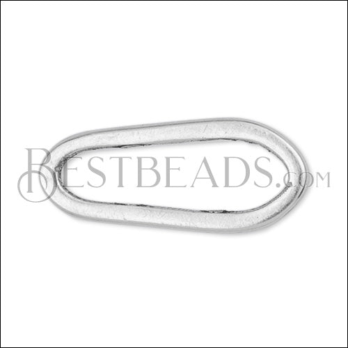 Asymmetrical Link ANTIQUE SILVER - 10 pcs