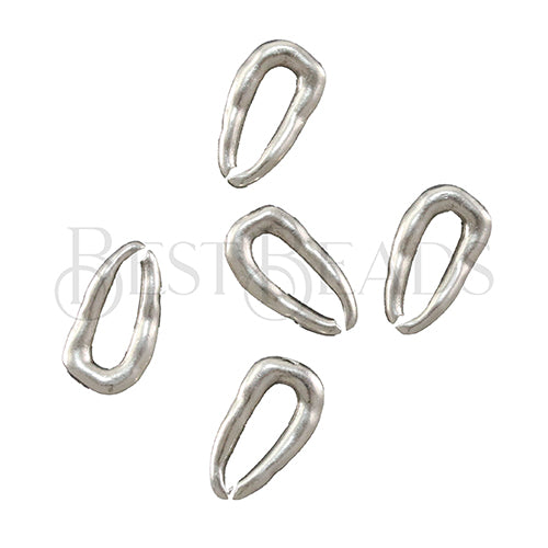 Small Flex Connector Link ANTIQUE SILVER  - 10 pcs
