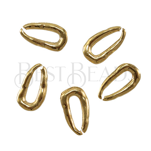 Small Flex Connector Link GOLD  - 10 pcs