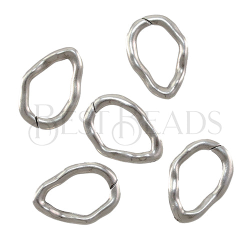 Large Flex Connector Link ANT SILVER  - 10 pcs