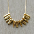 MINI Wide Spike Drop SHINY GOLD - 10 pcs