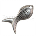 Large FISH Pendant ANT SILVER - 1 pc